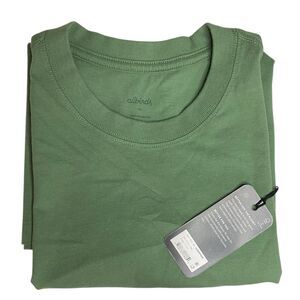 NWT Allbirds Short Sleeve T-Shirt Mens XS Hazy Cargo Green Organic Cotton Tee